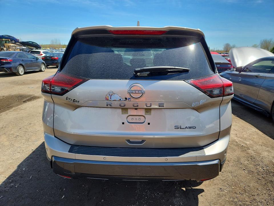 2025 Nissan Rogue VIN JN8BT3CB9SW147565 COPART salvage auction — FRONT END, ON - PERMIT SALVAGE, sold $5,600 on 2026-07-21 (photo 6)