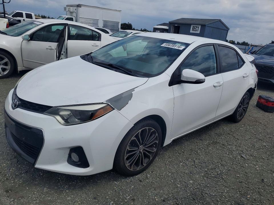 2016 Toyota Corolla VIN 5YFBURHE4GP488855 COPART salvage auction — REAR END, CA - SALVAGE CERTIFICATE, sold $3,500 on 2026-07-14 (photo 1)