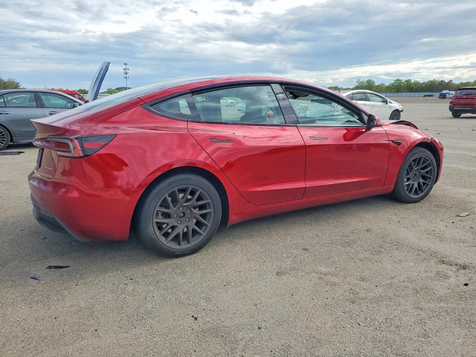 2024 Tesla Model 3 VIN 5YJ3E1EB6RF724739 COPART salvage auction — FRONT END, Ny - Mv-907A Salvage Certificate, sold $10,800 on 2026-07-27 (photo 3)