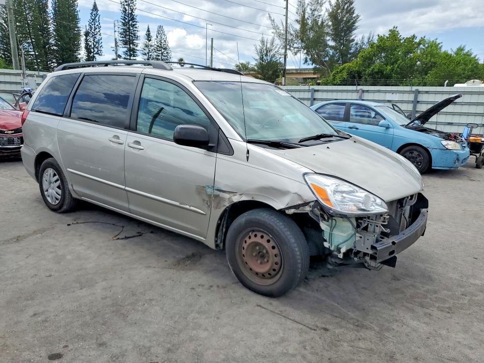 2004 Toyota Sienna VIN 5TDZA23C24S137157 COPART salvage auction — FRONT END, Fl - Cert Of Title Slvg Rebuildable, sold $150 on 2026-07-15 (photo 4)