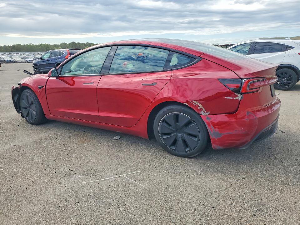 2024 Tesla Model 3 VIN 5YJ3E1EB6RF724739 COPART salvage auction — FRONT END, Ny - Mv-907A Salvage Certificate, sold $10,800 on 2026-07-27 (photo 2)