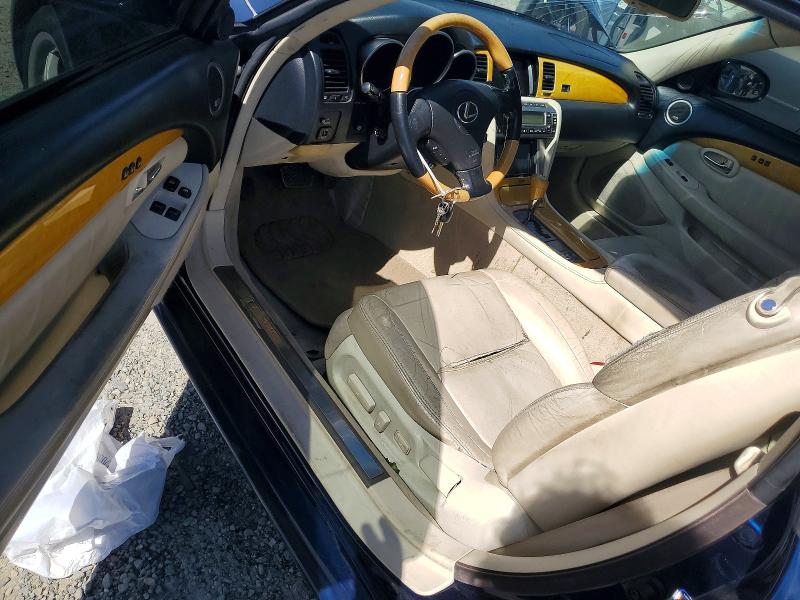 2002 Lexus Sc 430 VIN JTHFN48Y020017234 COPART salvage auction — ROOF, Ca - Salvage Certificate, sold $525 on 2026-07-02 (photo 8)