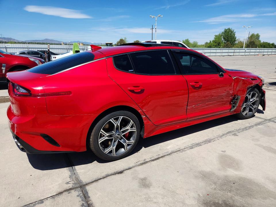 2018 Kia Stinger VIN KNAE55LC1J6018268 COPART salvage auction — FRONT END, Co - Public - Salvage Title, sold $5,200 on 2026-07-27 (photo 3)