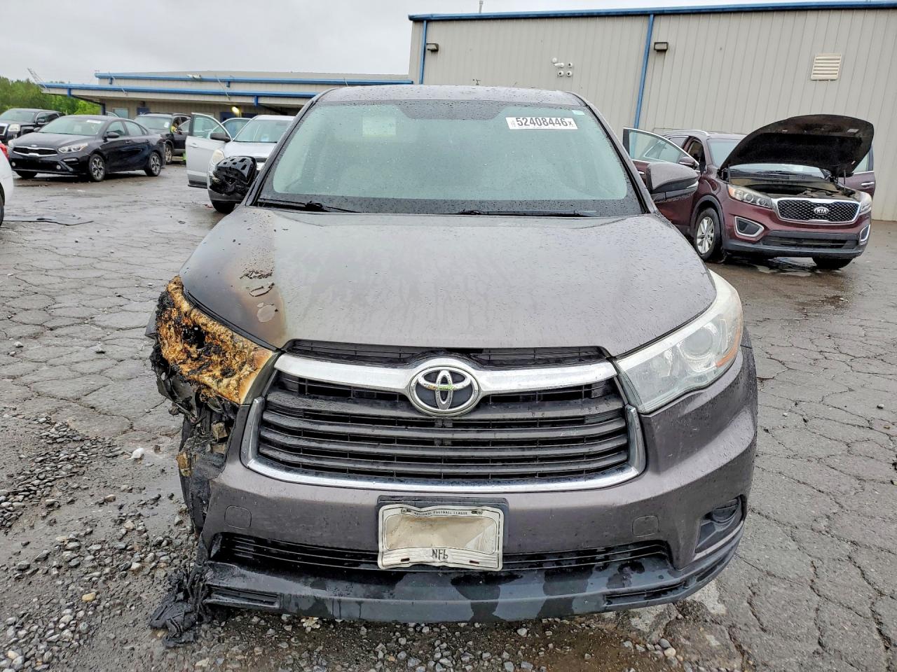 2016 Toyota Highlander VIN 5TDZKRFH9GS153261 COPART salvage auction — Burn Engine, TN - SALVAGE CERTIFICATE, sold $3,150 on 2026-06-23 (photo 5)