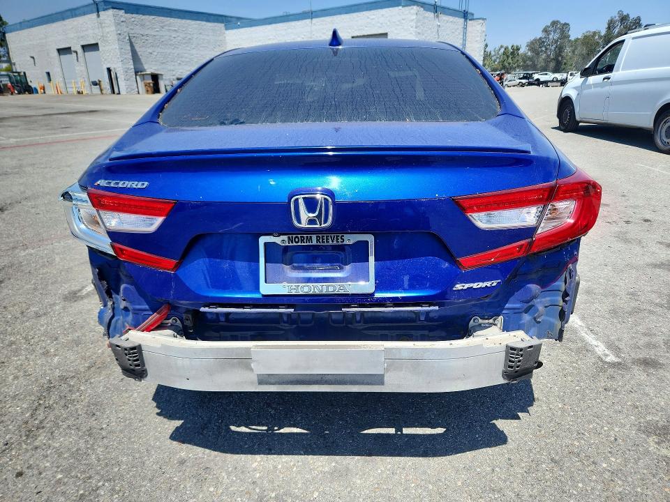 2018 Honda Accord VIN 1HGCV1F36JA029585 COPART salvage auction — ALL OVER, Ca - Salvage Certificate, sold $4,150 on 2026-07-02 (photo 6)