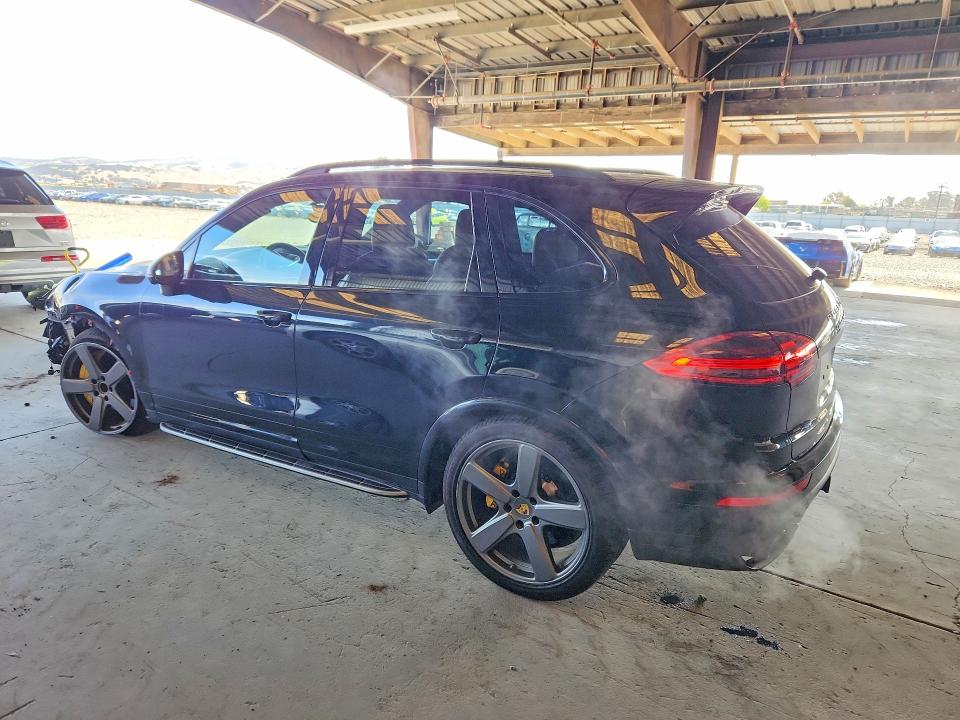 2017 Porsche Cayenne VIN WP1AC2A26HLA97026 COPART salvage auction — FRONT END, Ca - Salvage Certificate, sold $21,600 on 2026-09-21 (photo 2)