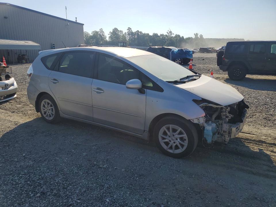 2013 Toyota Prius v VIN JTDZN3EU1D3227014 COPART salvage auction — FRONT END, Sc - Cert Of Title-Salvage, sold $2,650 on 2026-07-22 (photo 4)