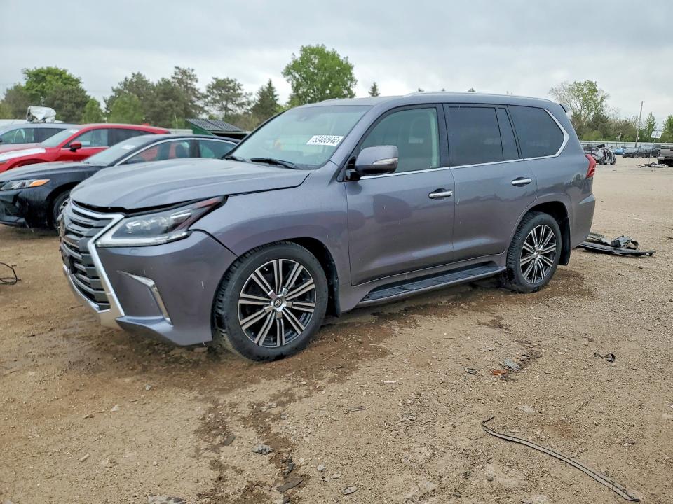 2019 Lexus Lx VIN JTJHY7AXXK4283726 COPART salvage auction — FRONT END, Il - Salvage Certificate, sold $41,000 on 2026-07-28 (photo 1)