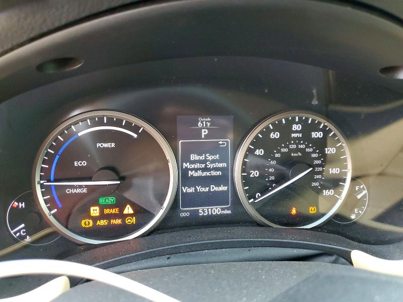 2017 Lexus VIN JTJBJRBZ8H2055105 COPART salvage auction — FRONT END, Tx - Salvage Vehicle Title, sold $9,100 on 2026-07-16 (photo 9)