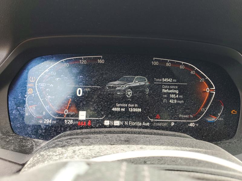 2022 BMW X5 VIN 5UXCR4C00N9K60521 COPART salvage auction — FRONT END, Fl - Cert Of Title Slvg Rebuildable, sold $19,200 on 2026-07-17 (photo 9)