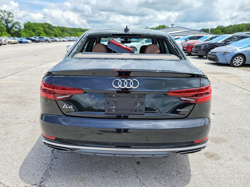 2019 Audi A4 VIN WAUENAF47KA009750 COPART salvage auction — HAIL, Mo - Salvage Certificate Of Title, sold $8,800 on 2026-07-08 (photo 6)