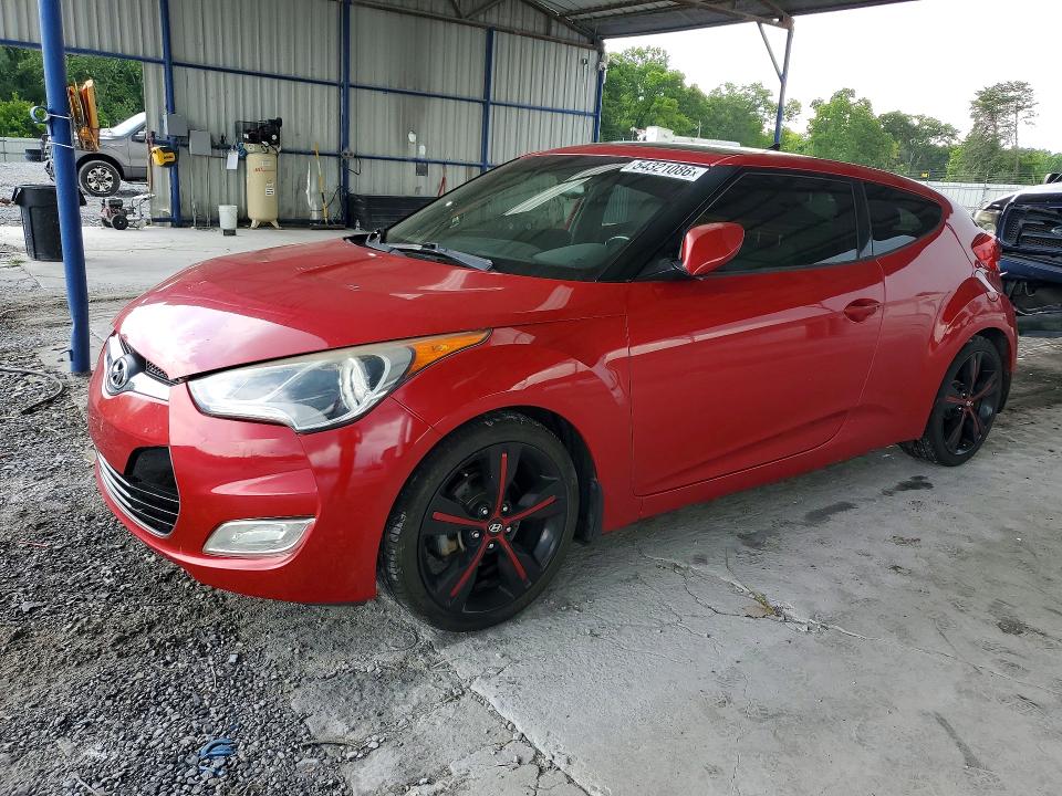 2016 Hyundai Veloster VIN KMHTC6AD3GU253501 COPART salvage auction — FRONT END, Ga - Cert Of Title-Salvage, sold $775 on 2026-07-09 (photo 1)
