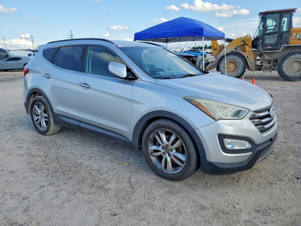 2013 Hyundai Santa fe VIN 5XYZU3LA0DG098304 COPART salvage auction — FRONT END, Tx - Salvage Vehicle Title, sold $1,950 on 2026-07-10 (photo 4)