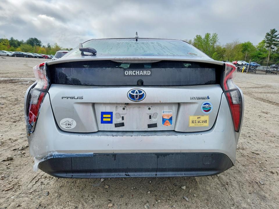 2016 Toyota Prius VIN JTDKARFU7G3006696 COPART salvage auction — REAR END, Ma - Cert Of Title-Reconstrctd Coll, sold $2,900 on 2026-07-02 (photo 6)