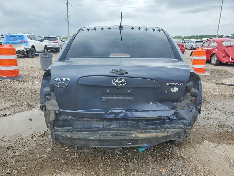 2009 Hyundai Accent VIN KMHCN46C09U288756 COPART salvage auction — REAR END, TX - SALVAGE VEHICLE TITLE (P), sold $250 on 2026-07-16 (photo 6)