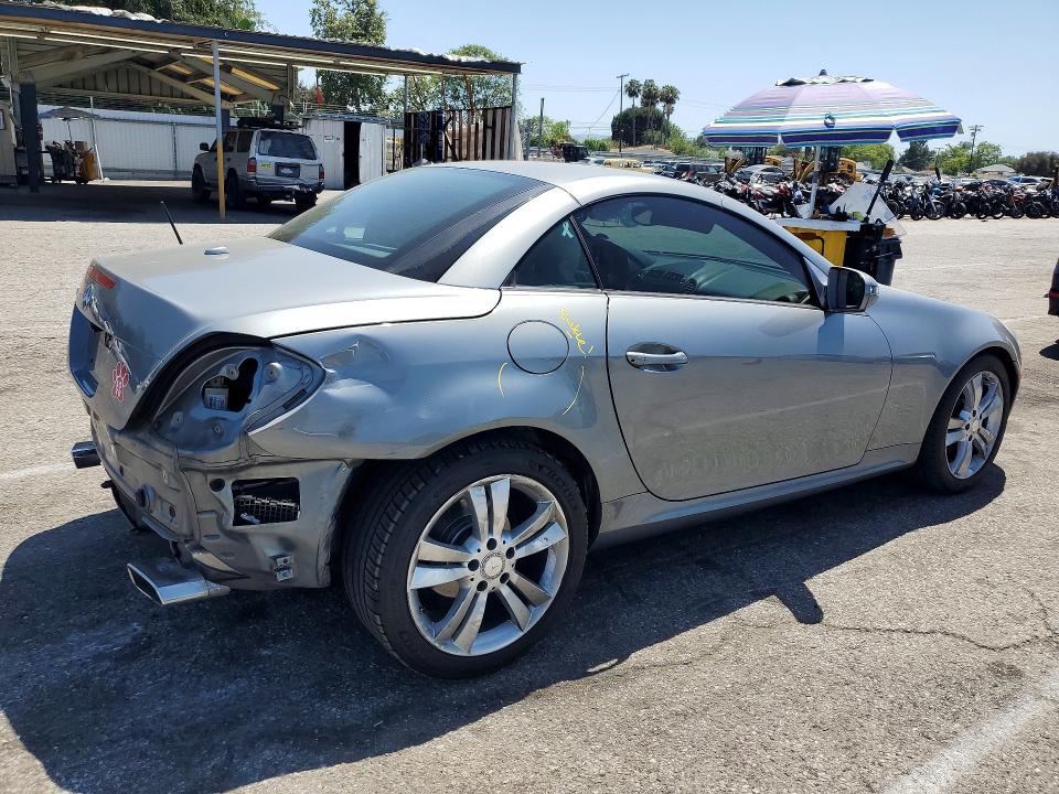 2010 Mercedes-benz Slk-klasse VIN WDBWK5EA4AF231306 COPART salvage auction — REAR END, Ca - Salvage Certificate, sold $1,000 on 2026-07-10 (photo 3)