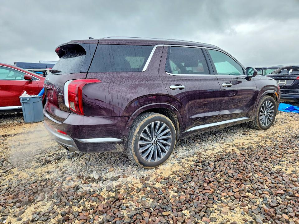 2024 Hyundai Palisade VIN KM8R7DGEXRU713419 COPART salvage auction — HAIL, Mo - Certificate Of Title, sold $18,100 on 2026-07-22 (photo 3)