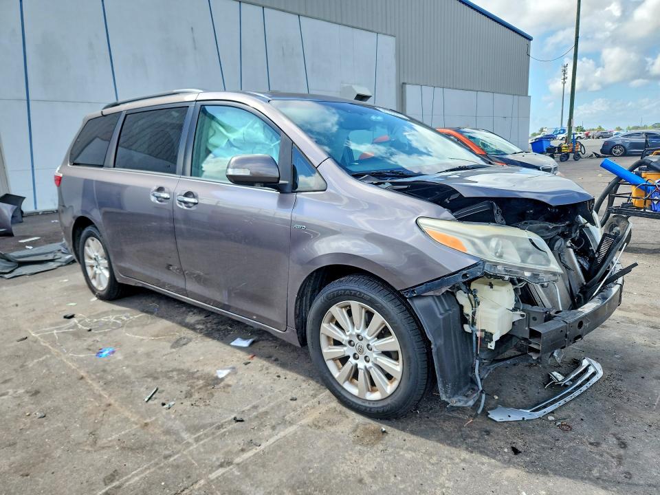 2016 Toyota VIN 5TDDK3DC5GS134706 COPART salvage auction — FRONT END, Fl - Cert Of Title Slvg Rebuildable, sold $2,950 on 2026-07-08 (photo 4)