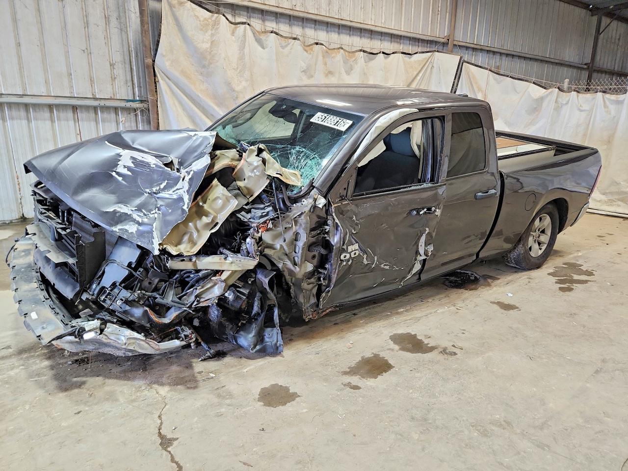 2019 Ram 1500 VIN 1C6RR7FG2KS675549 COPART salvage auction — Front End, MS - CERTIFICATE OF TITLE, sold $1,250 on 2026-07-09 (photo 1)
