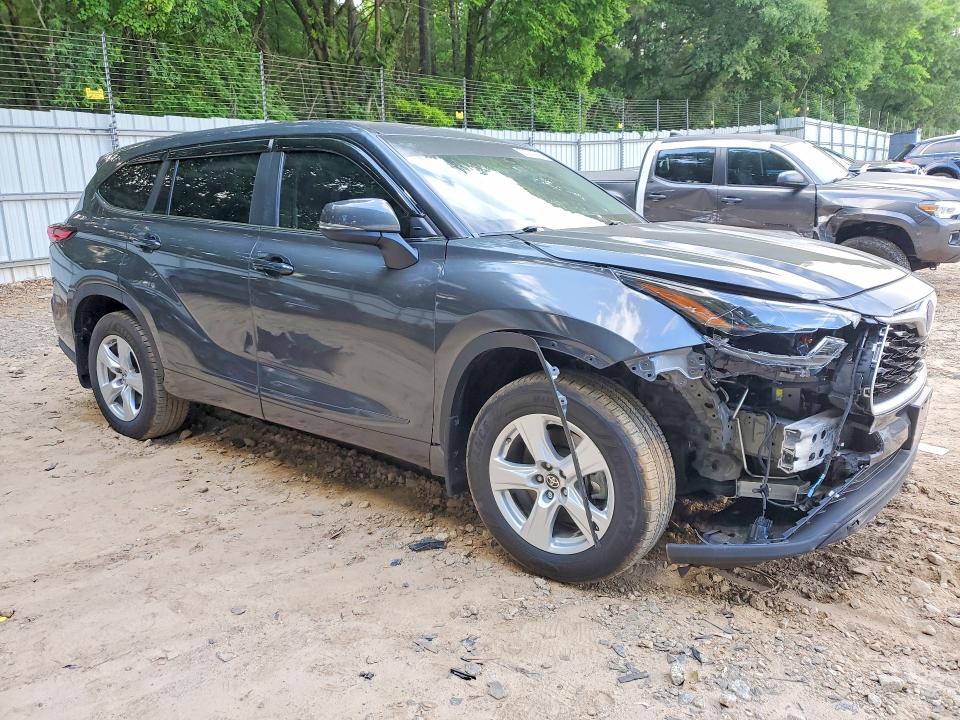 2023 Toyota Highlander VIN 5TDZARAH0PS526312 COPART salvage auction — FRONT END, Ga - Cert Of Title-Salvage, sold $15,700 on 2026-07-10 (photo 4)