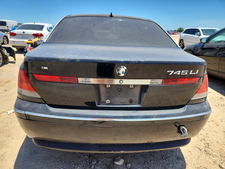 2003 BMW 7er VIN WBAGN63423DR16397 COPART salvage auction — NORMAL WEAR, Tx - Certificate Of Title, sold $950 on 2026-07-02 (photo 6)