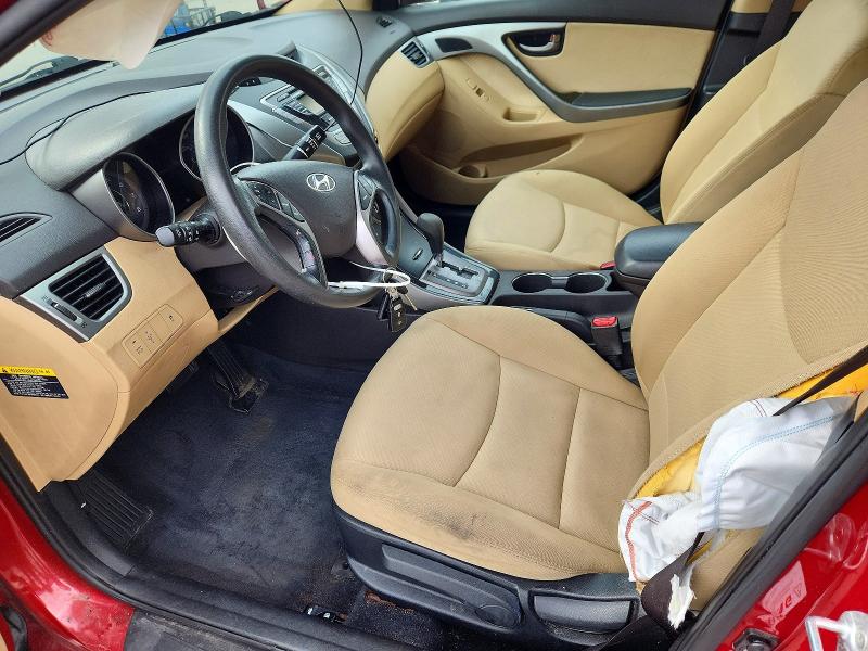 2013 Hyundai Elantra VIN KMHDH4AE5DU618744 COPART salvage auction — FRONT END, In - Cert Of Title-Salvage Title, sold $750 on 2026-07-06 (photo 7)