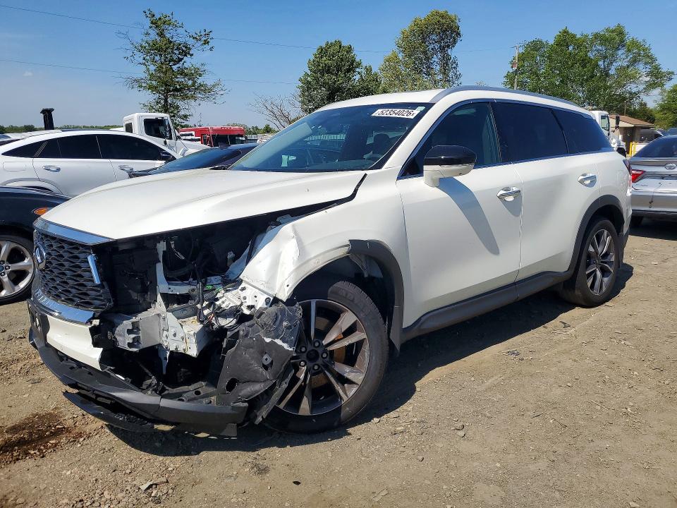 2024 Infiniti Qx60 VIN 5N1DL1FS7RC354130 COPART salvage auction — FRONT END, Nj - Cert Of Title-Salvage, sold $9,600 on 2026-07-15 (photo 1)