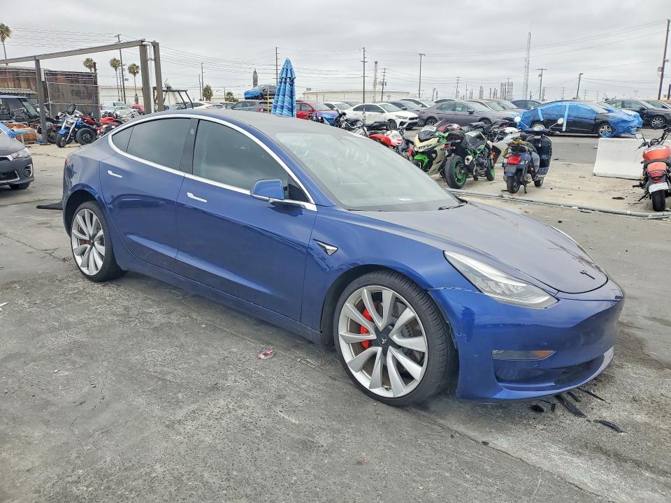 2019 Tesla Model 3 VIN 5YJ3E1EB6KF419876 COPART salvage auction — SIDE, Ca - Salvage Certificate, sold $5,100 on 2026-07-24 (photo 4)