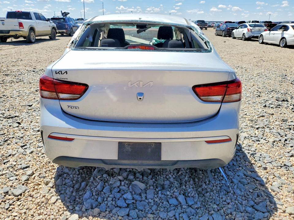 2023 Kia Rio VIN 3KPA24AD0PE618251 COPART salvage auction — FRONT END, Tx - Certificate Of Title (P), sold $3,200 on 2026-07-09 (photo 6)