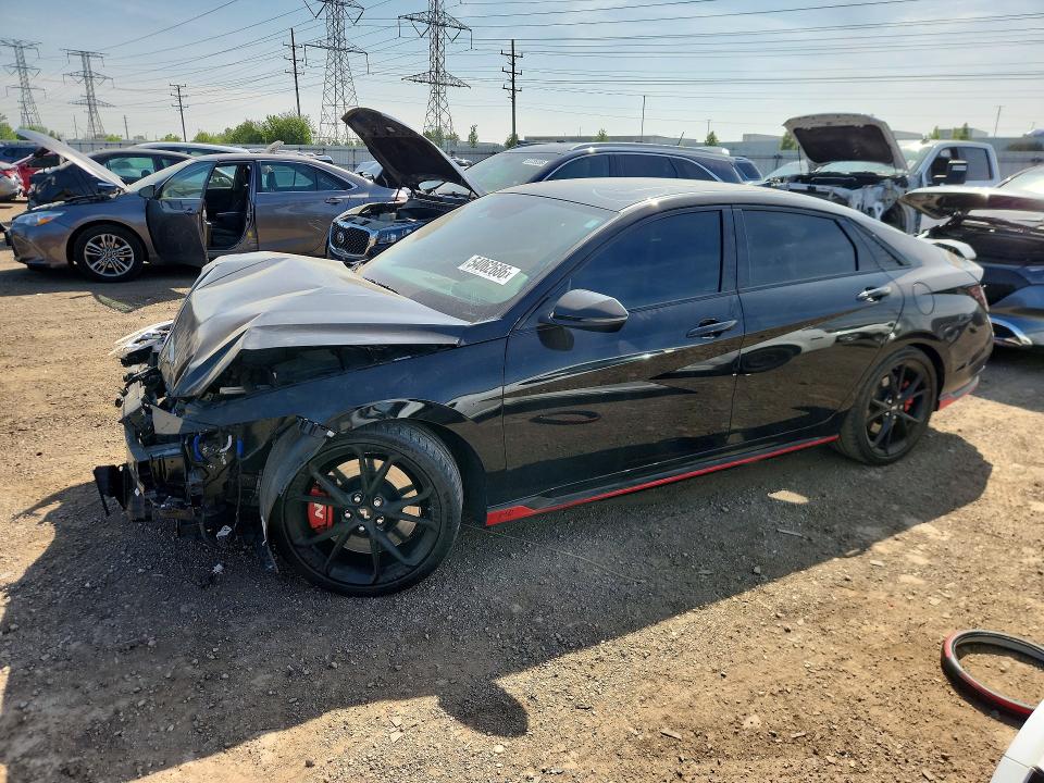 2025 Hyundai VIN KMHLW4DK3SU025173 COPART salvage auction — FRONT END, IL - SALVAGE CERTIFICATE, sold $6,100 on 2026-07-07 (photo 1)