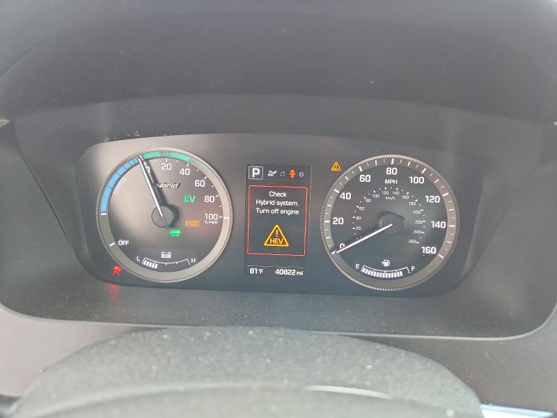 2017 Hyundai Sonata VIN KMHE34L15HA054596 COPART salvage auction — FRONT END, MA - CERT OF TITLE-SALVAGE, sold $1,750 on 2026-07-08 (photo 9)