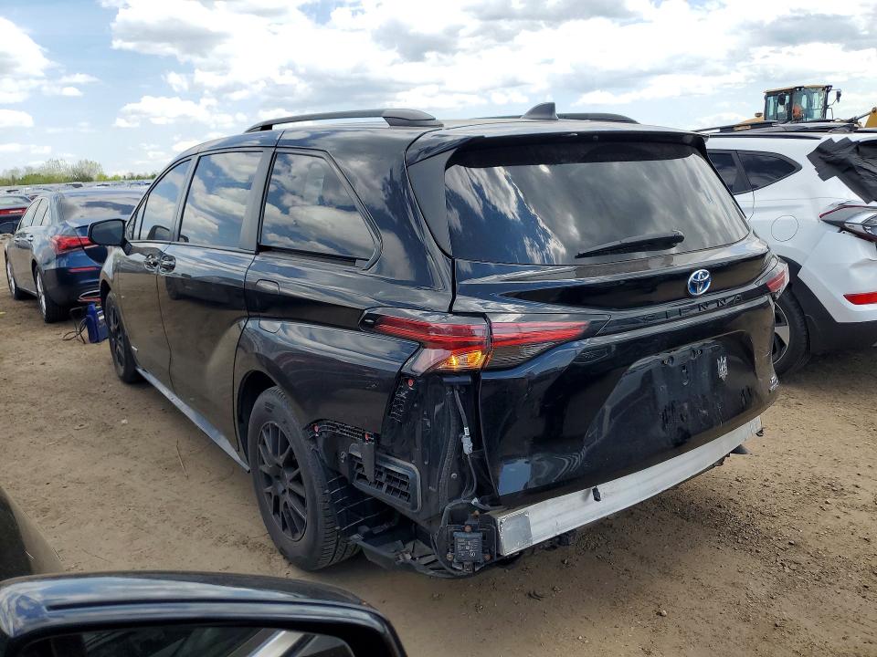 2021 Toyota Sienna VIN 5TDDRKECXMS012195 COPART salvage auction — REAR END, Il - Salvage Certificate, sold $15,500 on 2026-07-02 (photo 2)