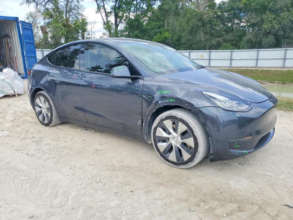 2021 Tesla Model y VIN 5YJYGDEE8MF086756 COPART salvage auction — REAR END, Fl - Certificate Of Destruction, sold $8,000 on 2026-07-14 (photo 4)