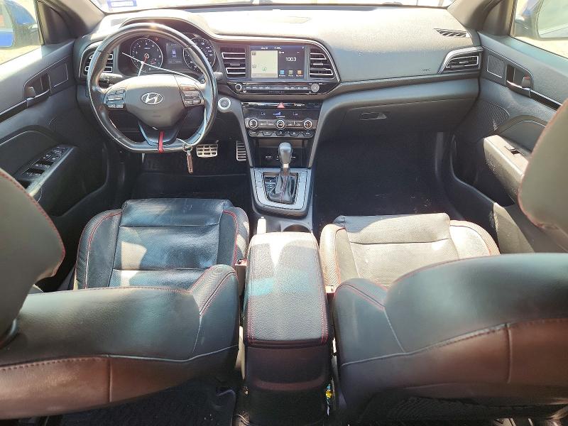2019 Hyundai Elantra VIN KMHD04LB8KU871144 COPART salvage auction — HAIL, Tx - Certificate Of Title, sold $50 on 2026-07-29 (photo 8)