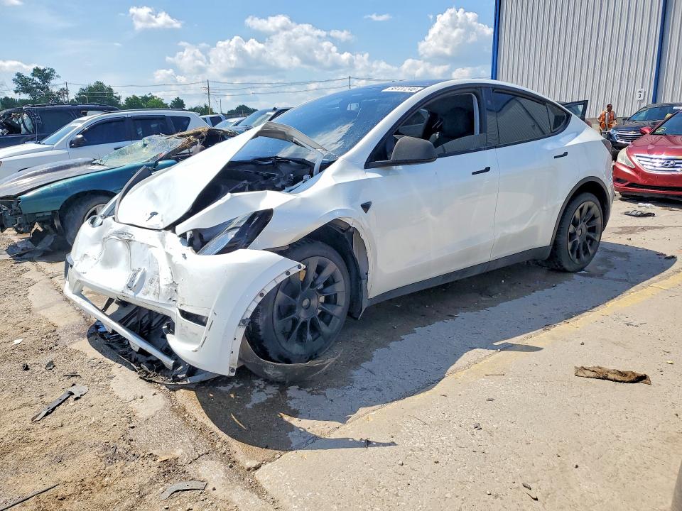 2023 Tesla Model y VIN 7SAYGDEE0PA153337 COPART salvage auction — FRONT END, Ky - Cert Of Title-Salvage, sold $9,800 on 2026-07-22 (photo 1)