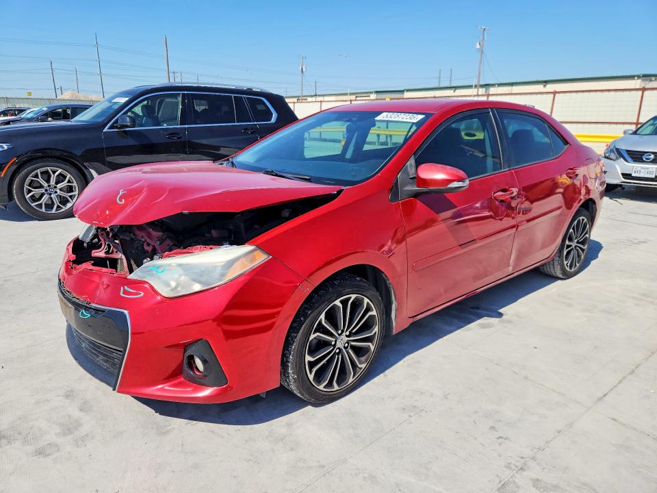 2016 Toyota Corolla VIN 5YFBURHE7GP467692 COPART salvage auction — FRONT END, Tx - Certificate Of Title, sold $175 on 2026-07-31 (photo 1)