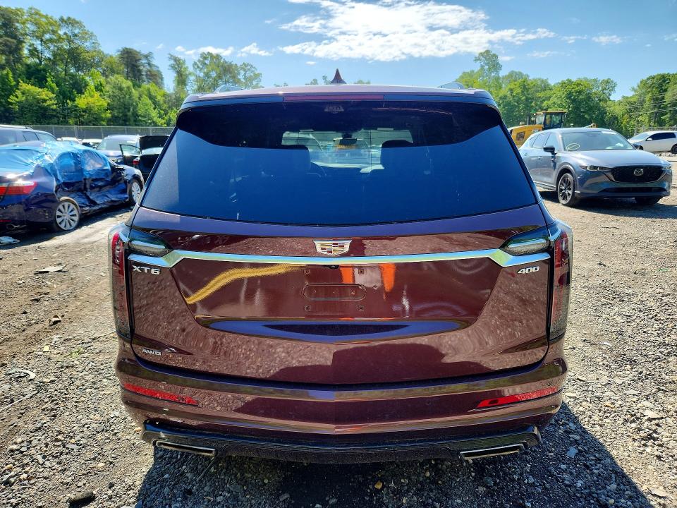 2022 Cadillac Xt6 VIN 1GYKPGRS9NZ126002 COPART salvage auction — FRONT END, MD - CERT OF SALVAGE > 75% DAMAGE, sold $13,100 on 2026-07-31 (photo 6)