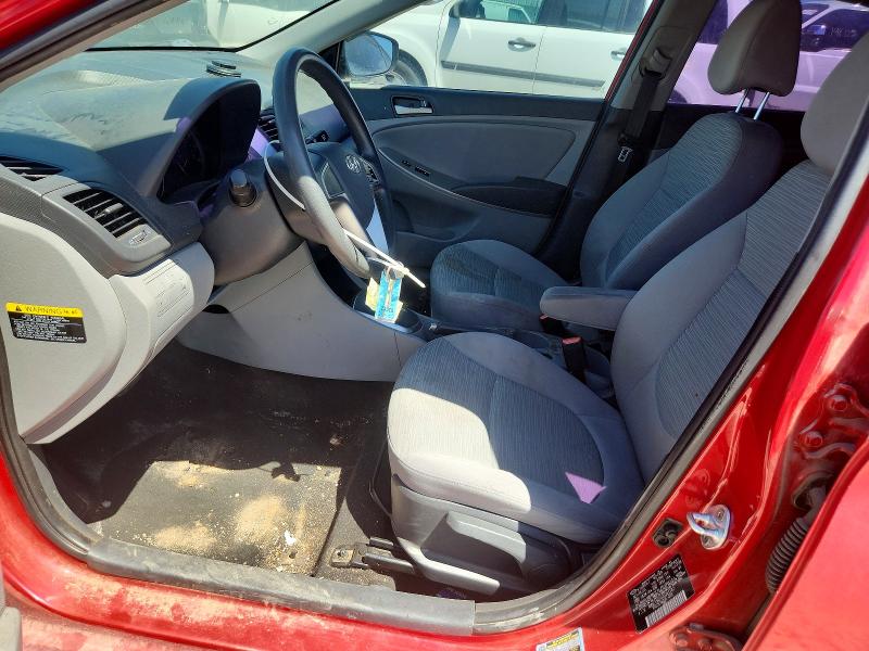 2016 Hyundai Accent VIN KMHCT5AE4GU261187 COPART salvage auction — FRONT END, Ut - Certificate Of Title (P), sold $550 on 2026-07-21 (photo 7)