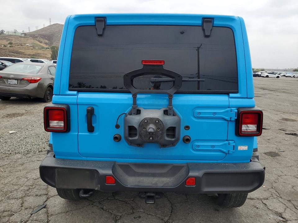 2021 Jeep VIN 1C4HJXEGXMW601028 COPART salvage auction — FRONT END, Ca - Salvage Certificate, sold $12,600 on 2026-07-02 (photo 6)
