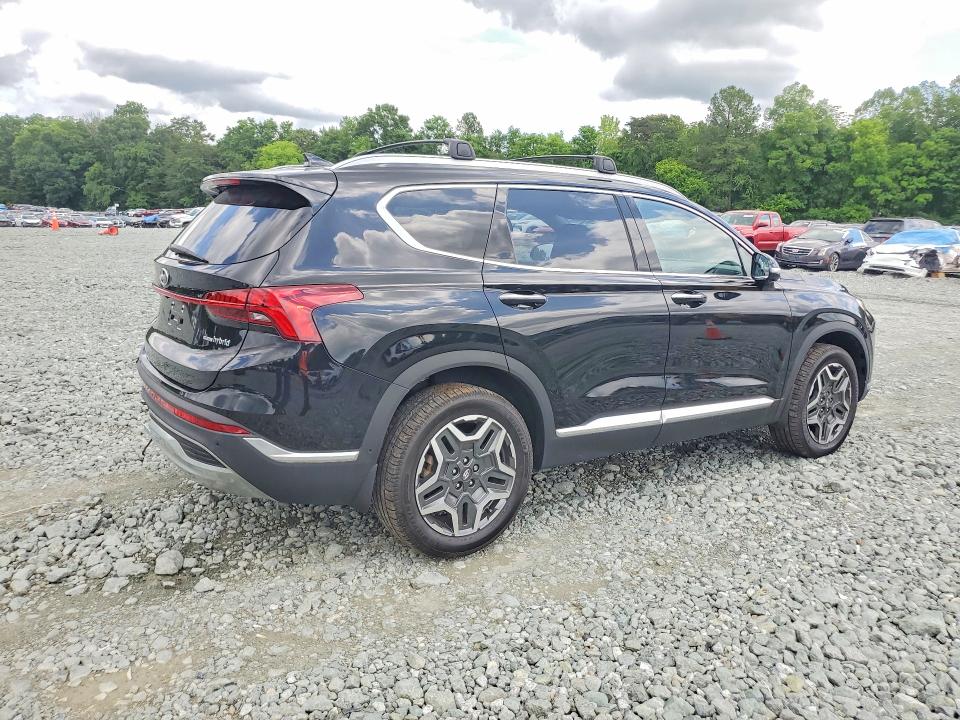 2021 Hyundai Santa fe VIN KM8S5DA11MU012547 COPART salvage auction — REAR END, Nc - Salvage Certificate Of Title, sold $150 on 2026-07-29 (photo 3)