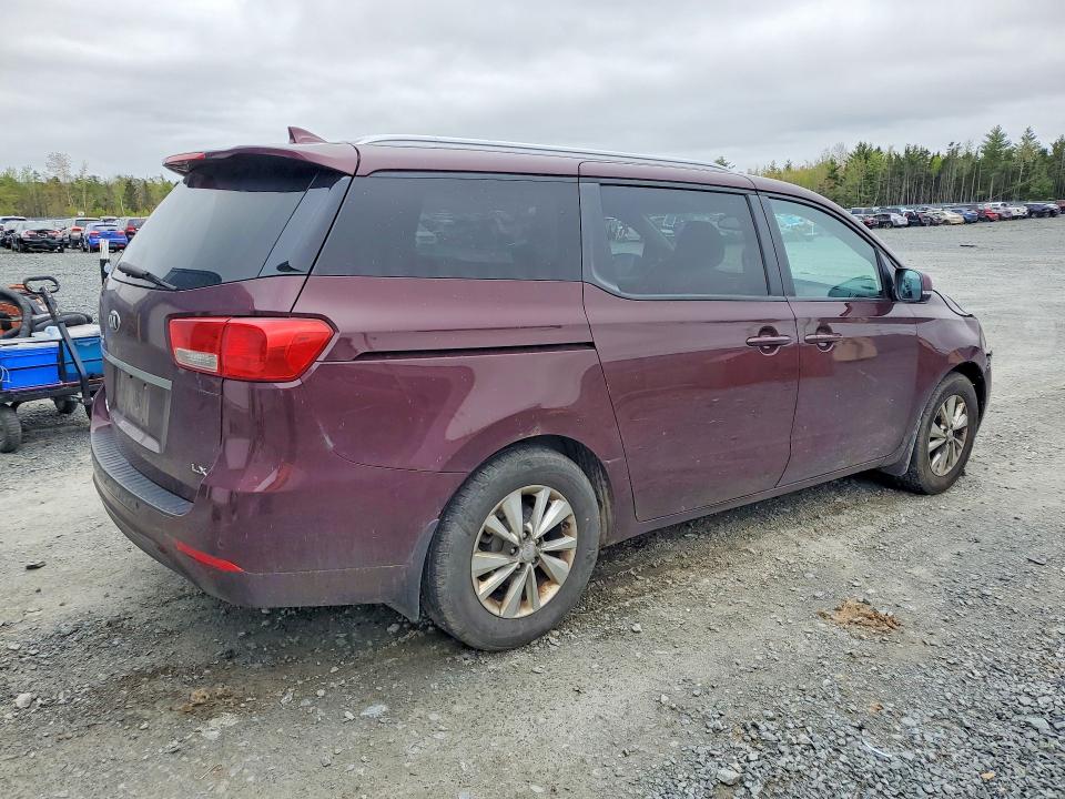 2016 Kia SEDONA VIN KNDMB5C17G6235287 COPART salvage auction — FRONT END, NS - SALVAGE TITLE, sold $1,350 on 2026-07-02 (photo 3)