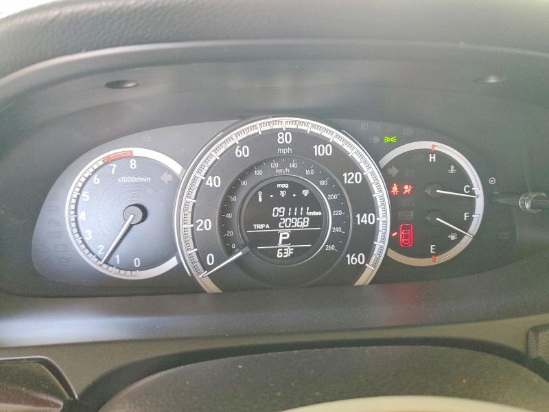 2017 Honda Accord VIN 1HGCR2F38HA080980 COPART salvage auction — FRONT END, Ca - Salvage Certificate, sold $4,700 on 2026-07-02 (photo 9)