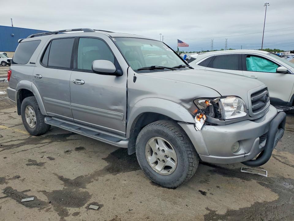 2001 Toyota Sequoia VIN 5TDBT48A11S048349 COPART salvage auction — FRONT END, Oh - Cert Of Title-Salvage, sold $675 on 2026-07-07 (photo 4)