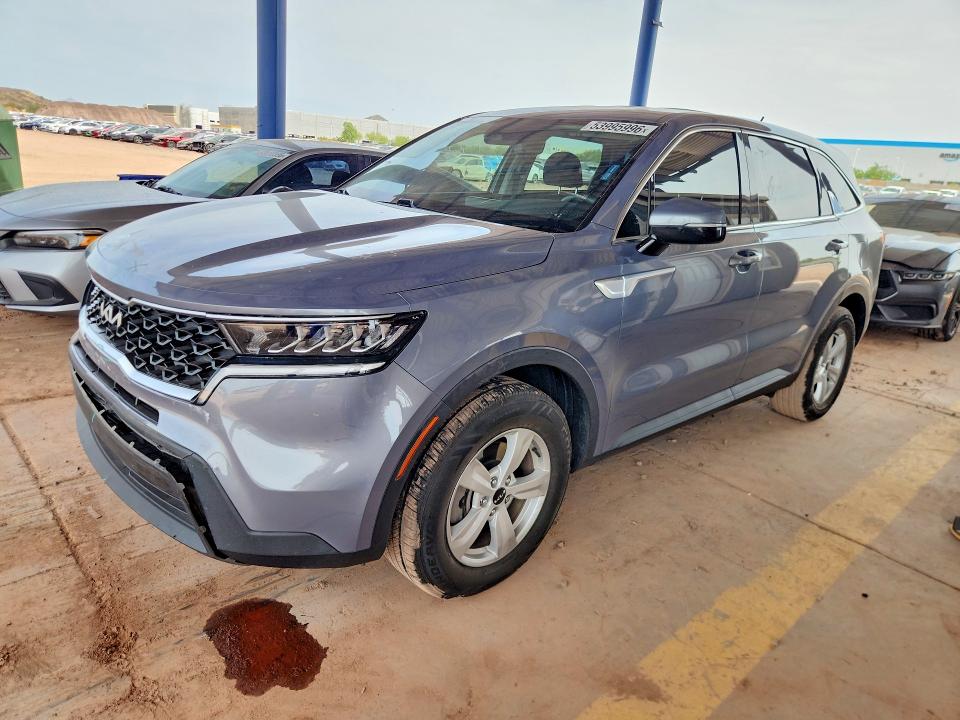 2023 Kia Sorento VIN 5XYRG4LC0PG189916 COPART salvage auction — FRONT END, Az - Cert Of Title - Salvage, sold $7,200 on 2026-07-09 (photo 1)