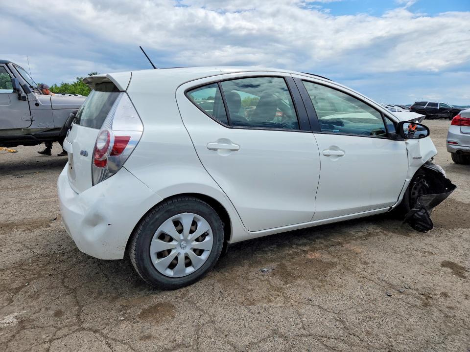 2013 Toyota Prius VIN JTDKDTB36D1543570 COPART salvage auction — FRONT END, Pa - Certificate Of Salvage, sold $825 on 2026-07-02 (photo 3)