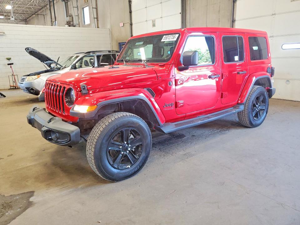 2021 Jeep Wrangler / VIN 1C4HJXEN6MW736540 COPART salvage auction — MINOR DENT/SCRATCHES, Mn - Cert Of Title-Salvage (P), sold $23,800 on 2026-07-28 (photo 1)