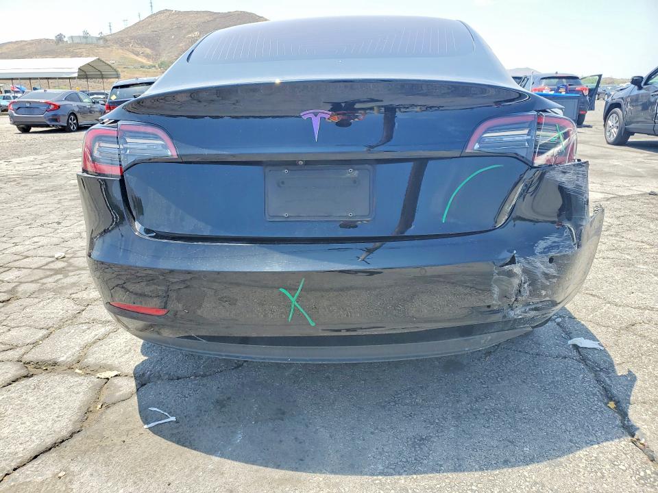 2018 Tesla Model 3 VIN 5YJ3E1EA6JF171909 COPART salvage auction — REAR END, Ca - Salvage Certificate, sold $5,300 on 2026-07-16 (photo 6)