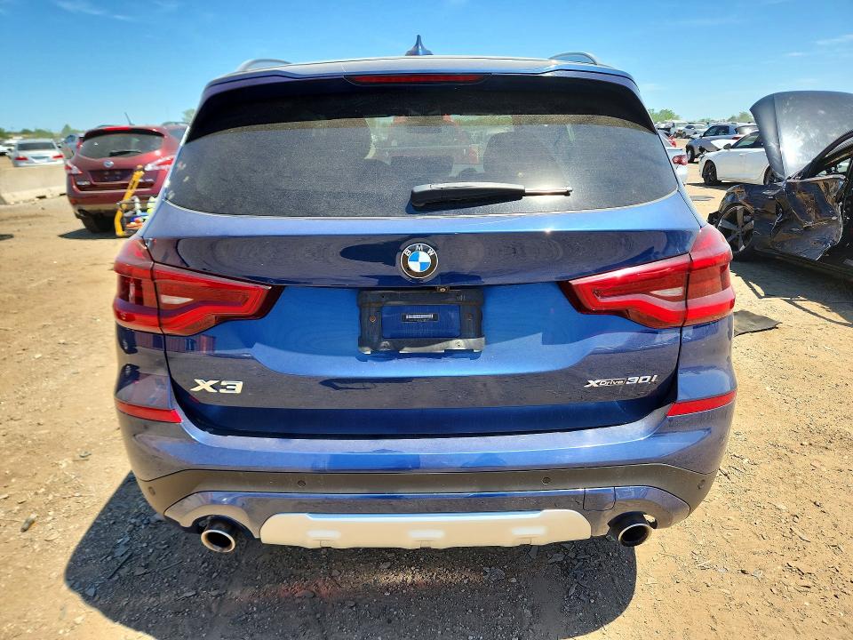 2021 BMW X3 VIN 5UXTY5C02M9E87106 COPART salvage auction — SIDE, Il - Salvage Certificate, sold $11,400 on 2026-07-09 (photo 6)
