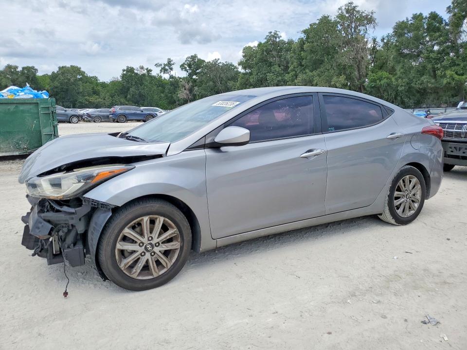 2014 Hyundai Elantra VIN KMHDH4AE7EU083871 COPART salvage auction — FRONT END, Fl - Cert Of Title Slvg Rebuildable, sold $700 on 2026-07-14 (photo 1)