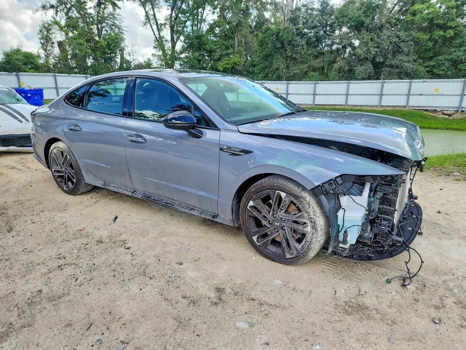 2024 Hyundai Sonata VIN KMHL54JC9RA373913 COPART salvage auction — FRONT END, Fl - Certificate Of Destruction, sold $6,900 on 2026-07-14 (photo 4)